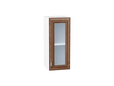 Шкаф верхний со стеклом Шале 300 Brown Dreamline / Белый