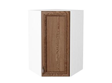 Шкаф верхний угловой Шале 590Н Brown Dreamline / Белый
