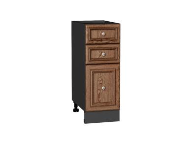 Шкаф нижний с 3-мя ящиками Шале 300 Brown Dreamline / Graphite