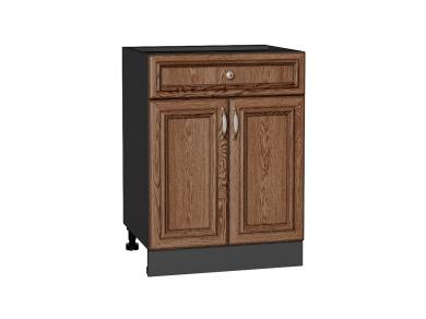 Шкаф нижний с 1 ящиком Шале 601М Brown Dreamline / Graphite