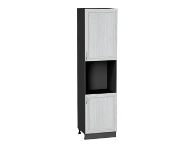 Шкаф пенал под бытовую технику Шале 600Н (для верхних шкафов 920) White Dreamline / Graphite