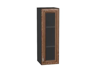 Шкаф верхний со стеклом Шале 300Н Brown Dreamline / Graphite