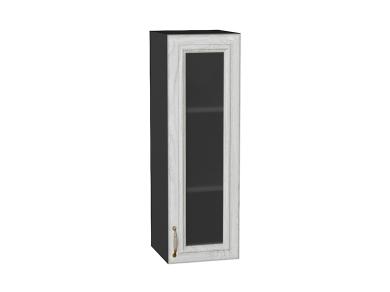 Шкаф верхний со стеклом Шале 300Н White Dreamline / Graphite