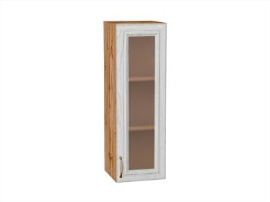 Шкаф верхний со стеклом Шале 300Н White Dreamline / Дуб Вотан