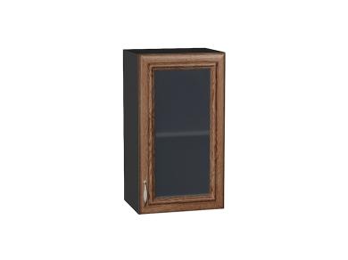 Шкаф верхний со стеклом Шале 400 Brown Dreamline / Graphite