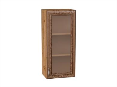 Шкаф верхний со стеклом Шале 400Н Brown Dreamline / Дуб Вотан