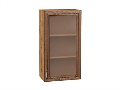 Шкаф верхний со стеклом Шале 500Н Brown Dreamline / Дуб Вотан