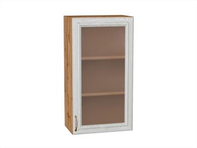 Шкаф верхний со стеклом Шале 500Н White Dreamline / Дуб Вотан