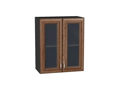 Шкаф верхний со стеклом Шале 600 Brown Dreamline / Graphite