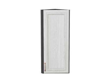 Шкаф верхний торцевой Шале 300Н White Dreamline / Graphite