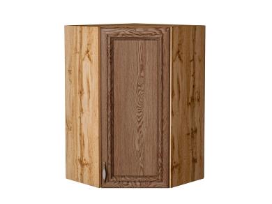 Шкаф верхний угловой Шале 590Н Brown Dreamline / Дуб Вотан