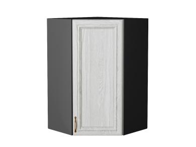 Шкаф верхний угловой Шале 590Н White Dreamline / Graphite