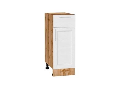 Шкаф нижний с 1 ящиком Сканди 300 White Softwood / Дуб Вотан