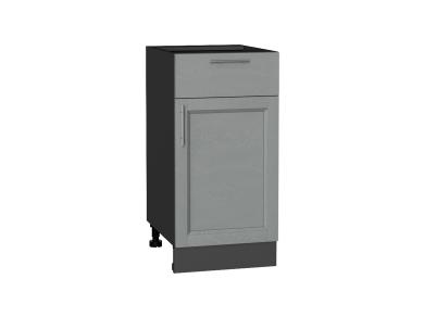 Шкаф нижний с 1 ящиком Сканди 400 Grey Softwood / Graphite