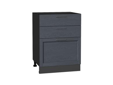 Шкаф нижний с 3-мя ящиками Сканди 600 Graphite Softwood / Graphite