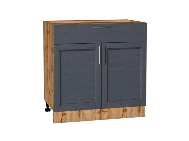 Шкаф нижний с 1 ящиком Сканди 800 Graphite Softwood / Дуб Вотан
