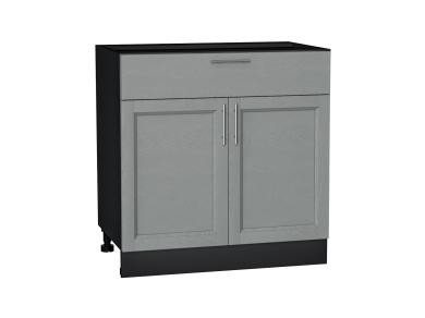 Шкаф нижний с 1 ящиком Сканди 800 Grey Softwood / Graphite