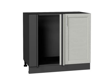 Шкаф нижний угловой Сканди 990М Cappuccino Softwood / Graphite