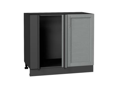 Шкаф нижний угловой Сканди 990М Grey Softwood / Graphite