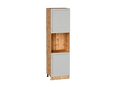 Шкаф пенал под бытовую технику Сканди 600 (для верхних шкафов 720) Cappuccino Softwood / Дуб Вотан