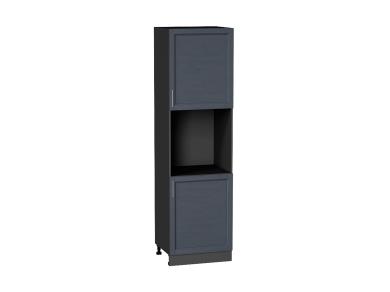 Шкаф пенал под бытовую технику Сканди 600 (для верхних шкафов 720) Graphite Softwood / Graphite