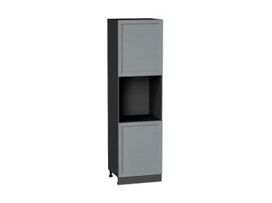 Шкаф пенал под бытовую технику Сканди 600 (для верхних шкафов 720) Grey Softwood / Graphite
