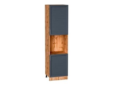Шкаф пенал под бытовую технику Сканди 600Н (для верхних шкафов 920) Graphite Softwood / Дуб Вотан