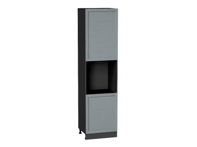 Шкаф пенал под бытовую технику Сканди 600Н (для верхних шкафов 920) Grey Softwood / Graphite