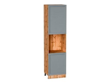 Шкаф пенал под бытовую технику Сканди 600Н (для верхних шкафов 920) Grey Softwood / Дуб Вотан