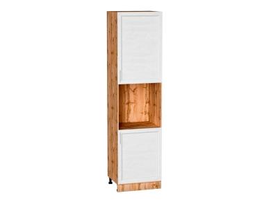 Шкаф пенал под бытовую технику Сканди 600Н (для верхних шкафов 920) White Softwood / Дуб Вотан