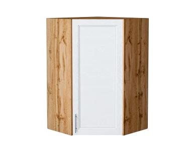Шкаф верхний угловой Сканди 590Н White Softwood / Дуб Вотан