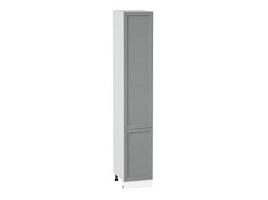 Шкаф пенал Сканди 400Н (для верхних шкафов 920) Grey Softwood / Белый