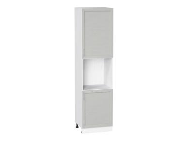 Шкаф пенал под бытовую технику Сканди 600Н (для верхних шкафов 920) Cappuccino Softwood / Белый