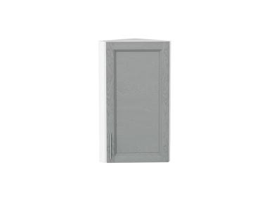 Шкаф верхний торцевой Сканди 300 Grey Softwood / Белый