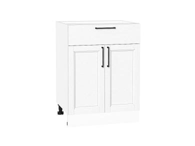 Шкаф нижний с 1 ящиком Сканди 601М White Silkwood / Белый
