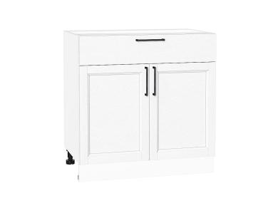 Шкаф нижний с 1 ящиком Сканди 800 White Silkwood / Белый