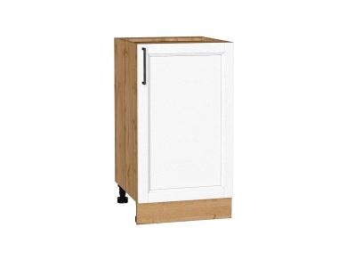 Шкаф нижний Сканди 450 White Silkwood / Дуб Вотан