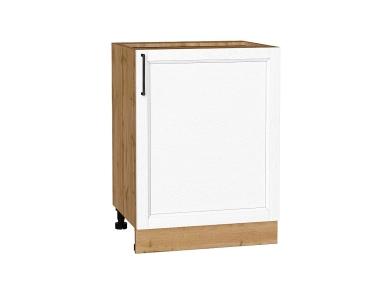 Шкаф нижний Сканди 600М White Silkwood / Дуб Вотан