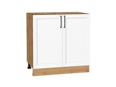 Шкаф нижний Сканди 800 White Silkwood / Дуб Вотан