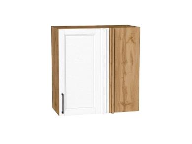 Шкаф верхний прямой угловой Сканди 700 White Silkwood / Дуб Вотан