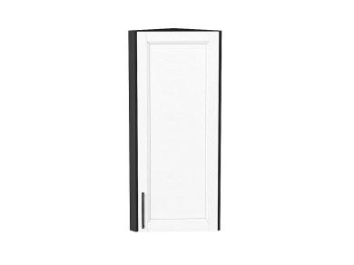 Шкаф верхний торцевой Сканди 300Н White Silkwood / Graphite