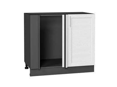 Шкаф нижний угловой Сканди 990М White Softwood / Graphite