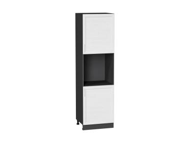 Шкаф пенал под бытовую технику Сканди 600 (для верхних шкафов 720) White Softwood / Graphite