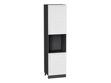 Шкаф пенал под бытовую технику Сканди 600Н (для верхних шкафов 920) White Softwood / Graphite