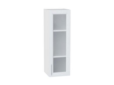Шкаф верхний со стеклом Сканди 300Н White Softwood / Белый