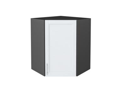 Шкаф верхний угловой Сканди 590 White Softwood / Graphite