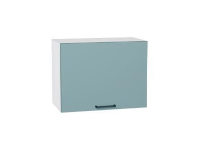 Шкаф верхний горизонтальный Флэт 600Н Grey-green In 2S / Белый