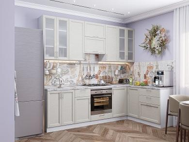 Угловая кухня Сканди-04 Cappuccino Softwood