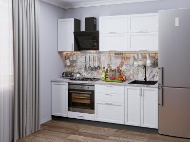 Кухня Сканди-01 White Softwood