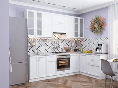 Угловая кухня Сканди-04 White Softwood